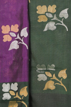 Collection of Uppada Silk Violet Saree in a gallery layout