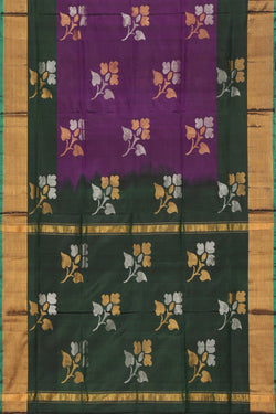 Collection of Uppada Silk Violet Saree in a gallery layout