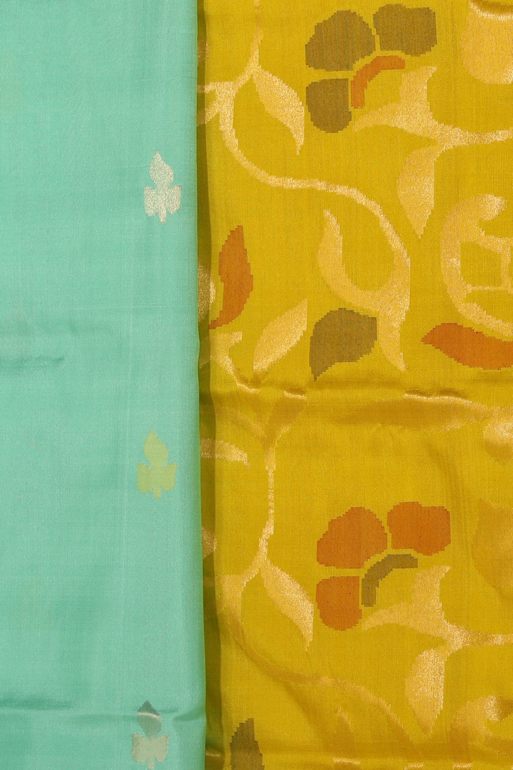 Collection of Uppada Silk Sea Green Saree in a gallery layout