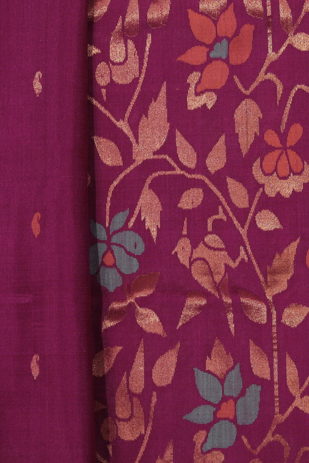 Collection of Uppada Silk Purple Saree in a gallery layout