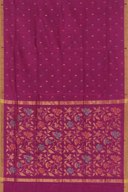 Collection of Uppada Silk Purple Saree in a gallery layout