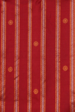 Image of Gadwal Silk Red Saree