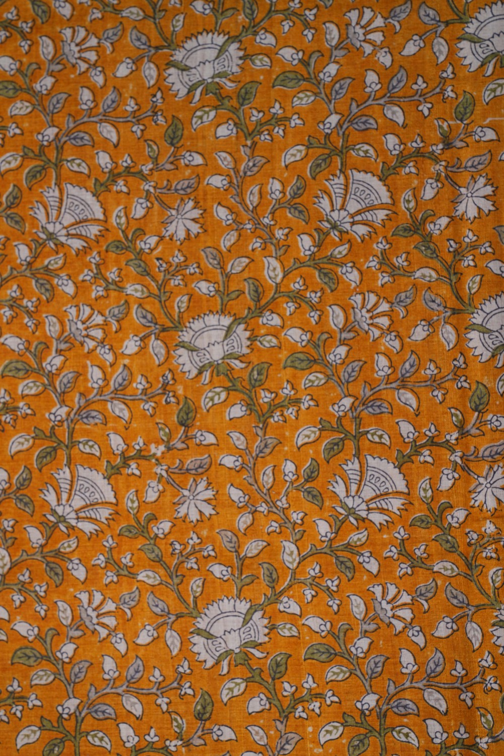 Image of Tussar Silk Flower Print Saree