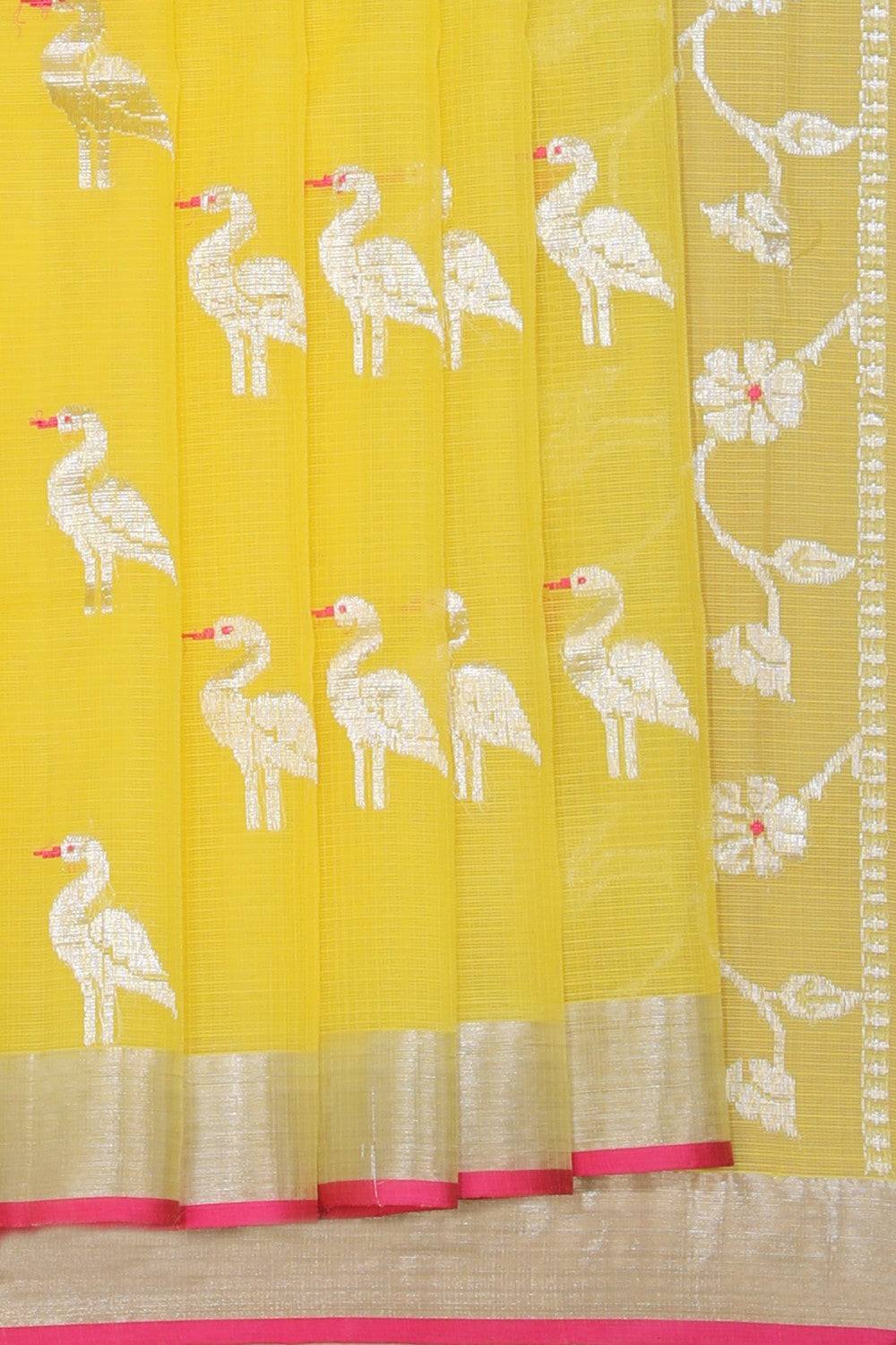 Collection of Kota Yellow Saree in a gallery layout