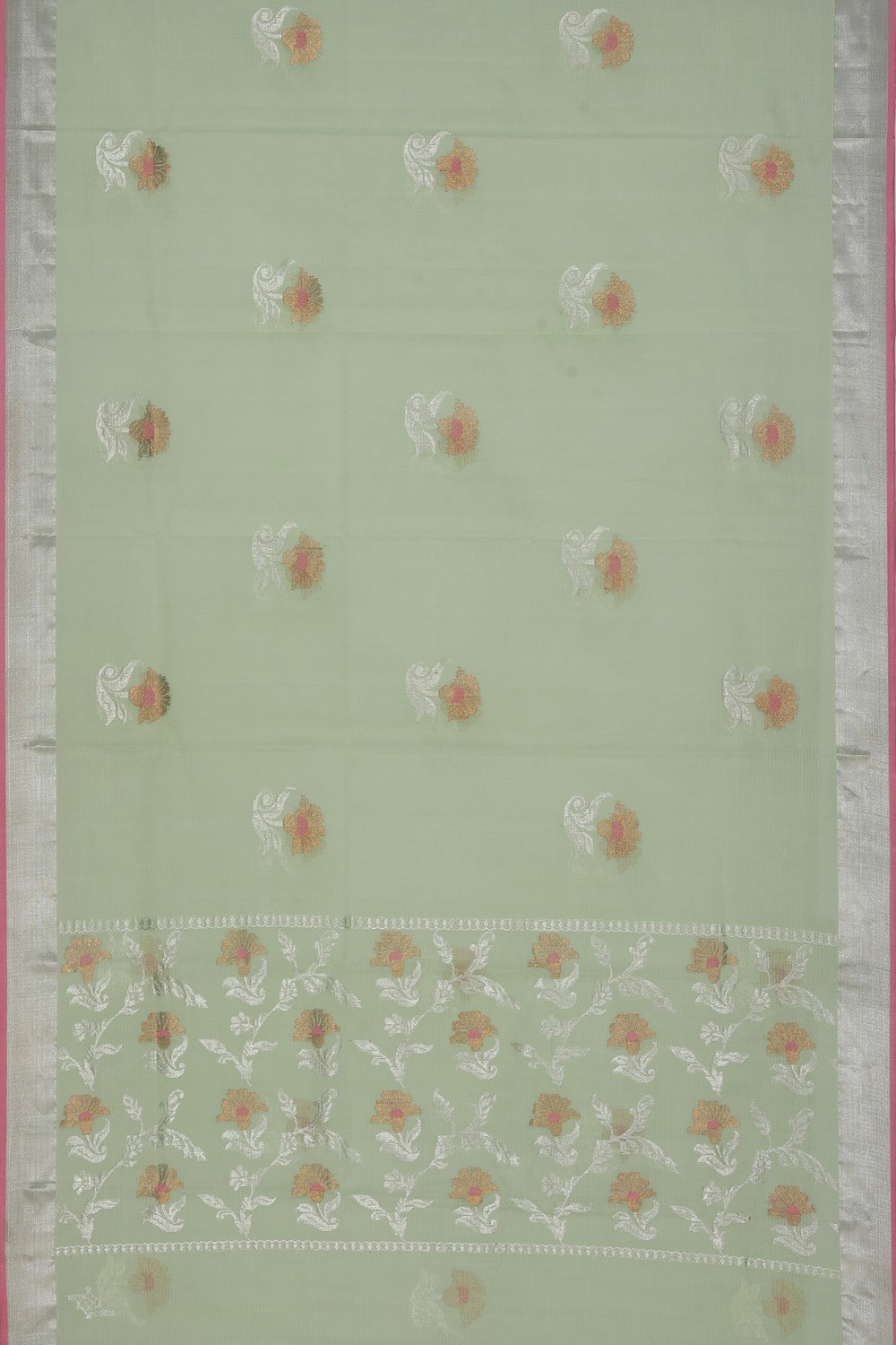 Collection of Kota Mint Green Saree in a gallery layout