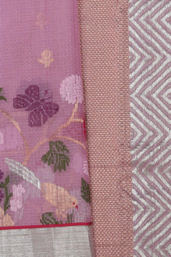 Collection of Kota Lavender-Purple Saree in a gallery layout