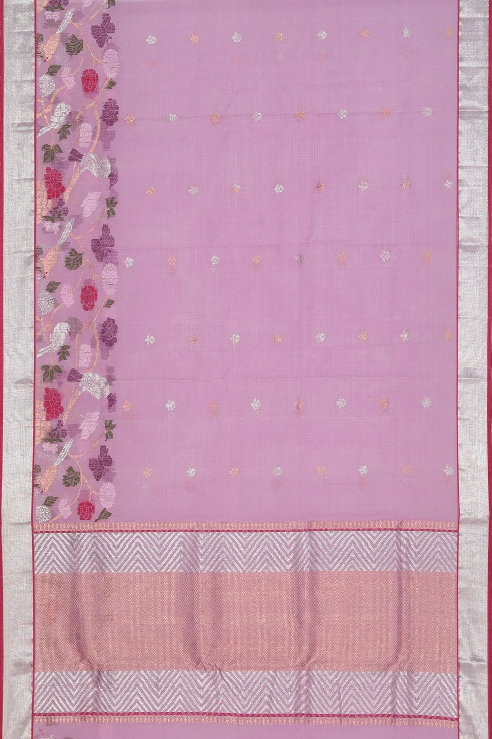 Collection of Kota Lavender-Purple Saree in a gallery layout