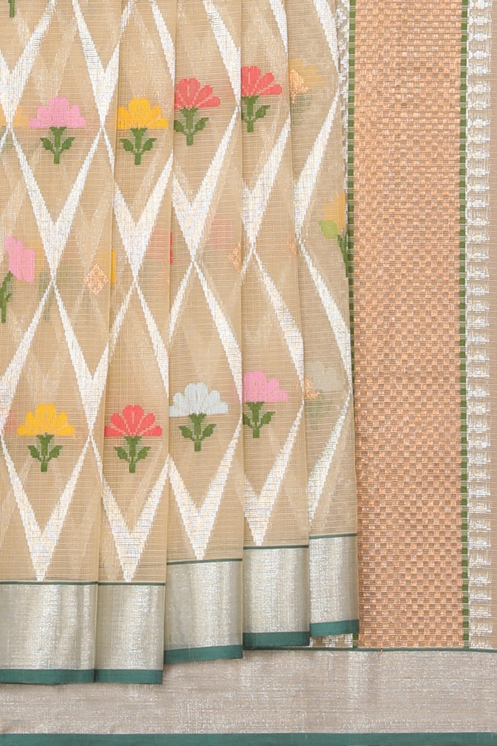 Collection of Kota Classy Light Beige Saree in a gallery layout