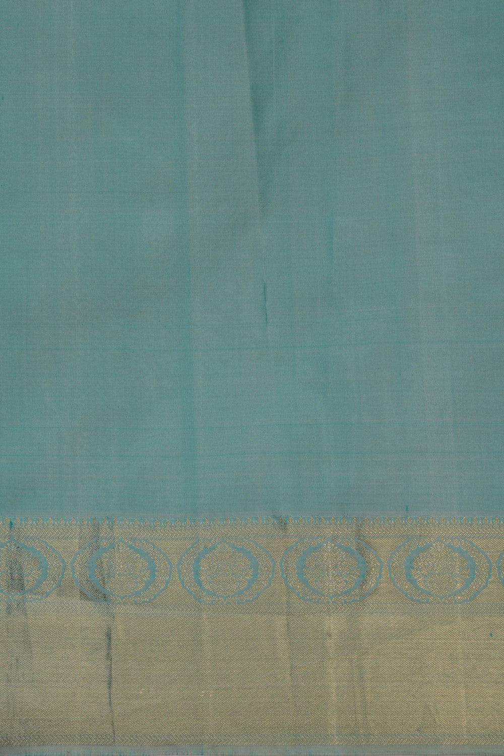 Image of Peacock Blue South Silk Saree
