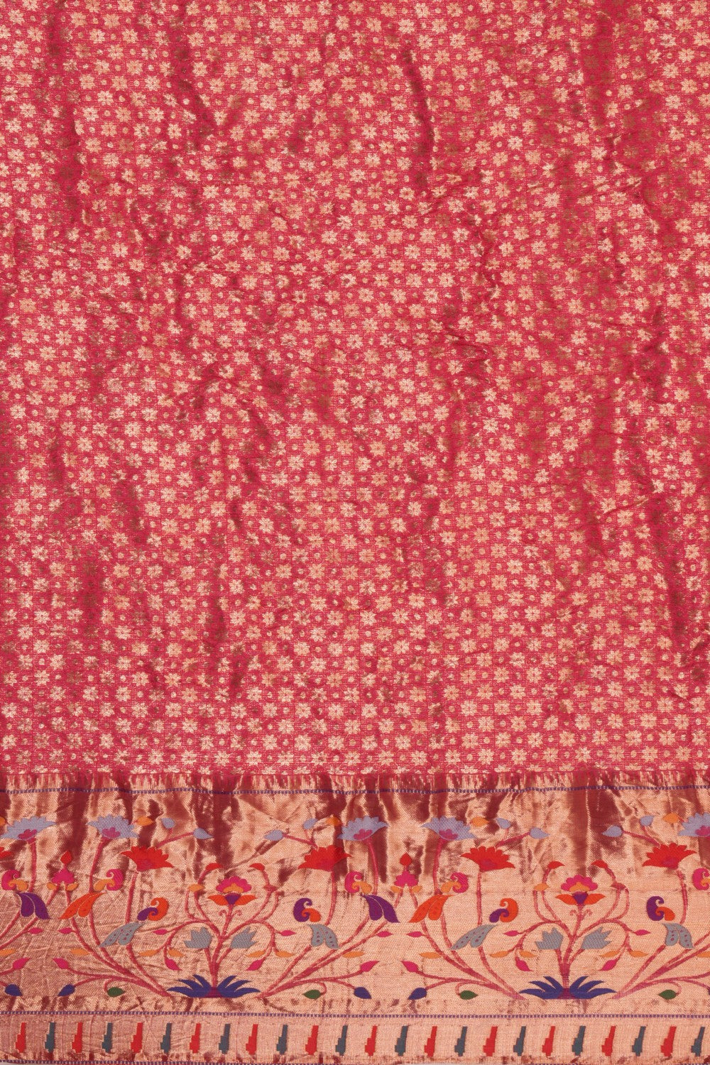 Kota Bandhani Pink Saree