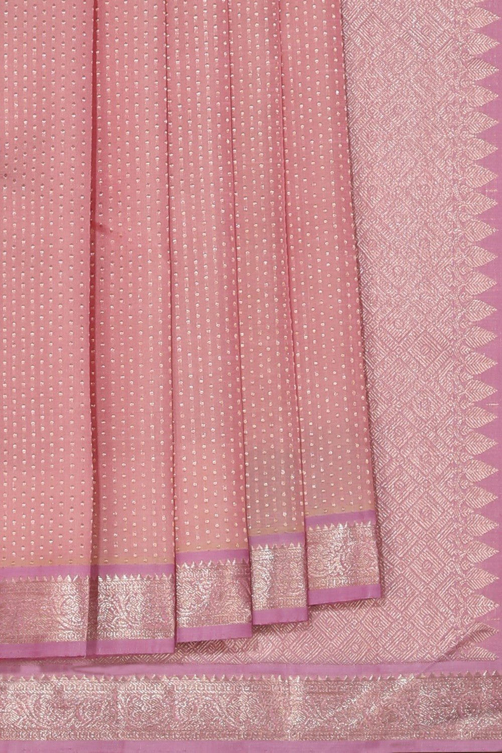 Arani Silk Peach Saree