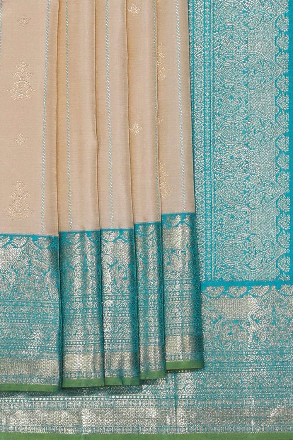 Arani Silk Off-White Saree