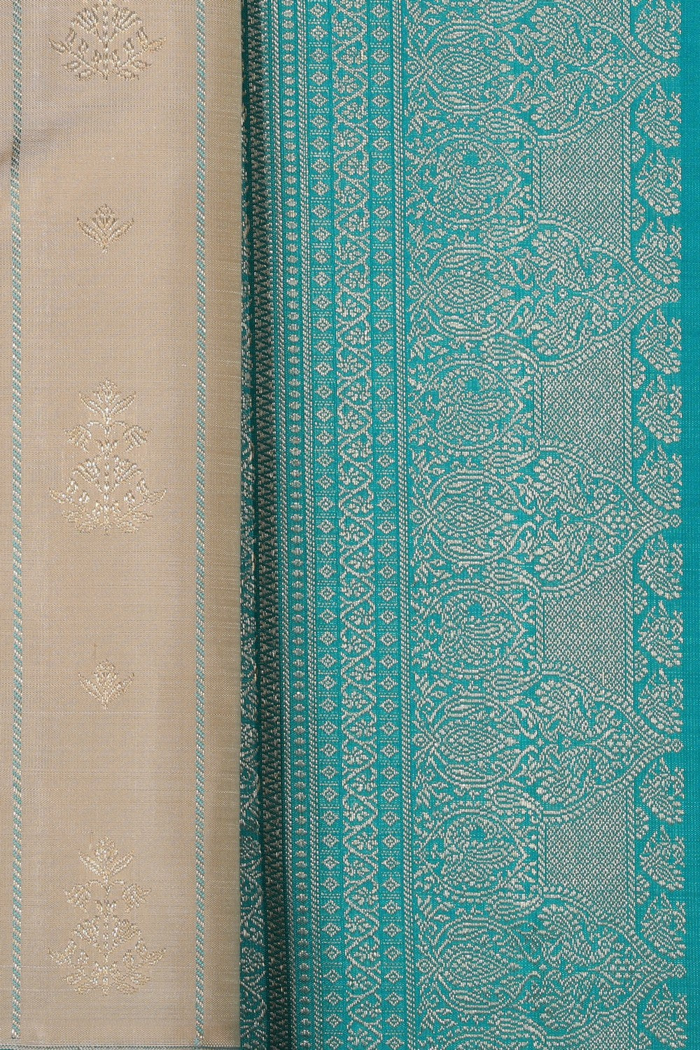 Arani Silk Off-White Saree