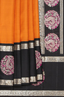 Image of Arani Silk Mustard Saree