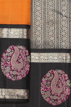 Image of Arani Silk Mustard Saree