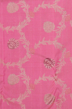 Image of Arani Silk Brocade Pink Saree