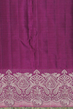 Image of Arani Silk Check Pattern Pink Saree