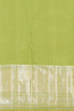 Image of Arani Silk Brocade Mint-Green Saree