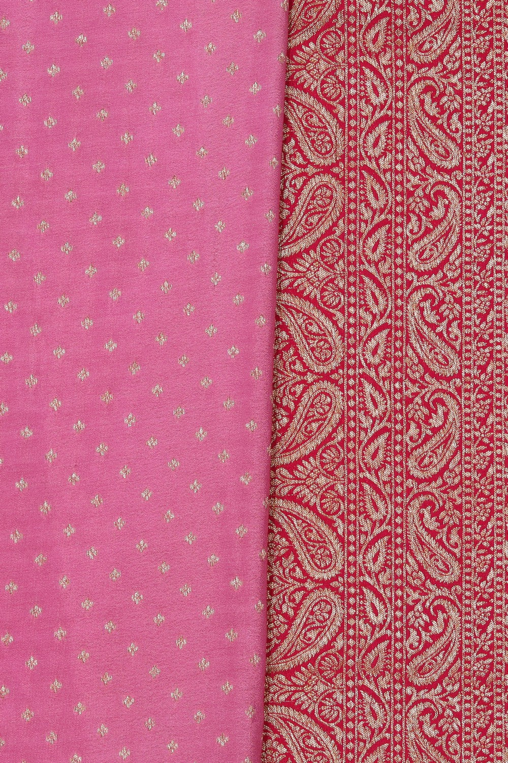 Banarasi Crepe Silk Lavender Pink Saree