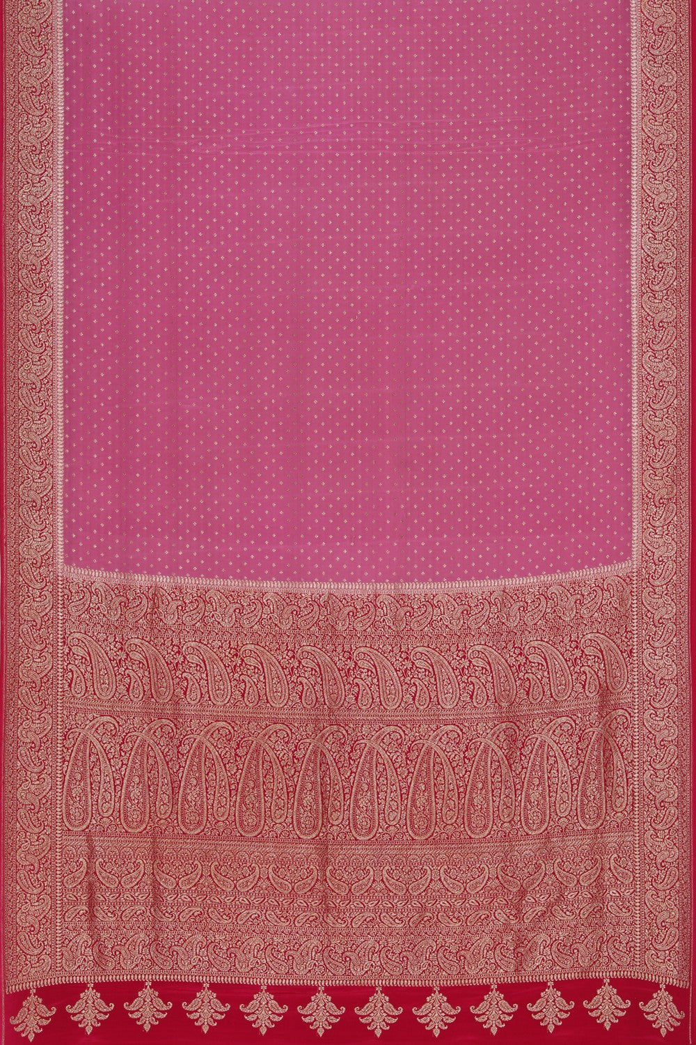 Banarasi Crepe Silk Lavender Pink Saree