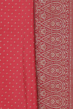 Image of Banarasi Crepe Silk Onion Pink Saree