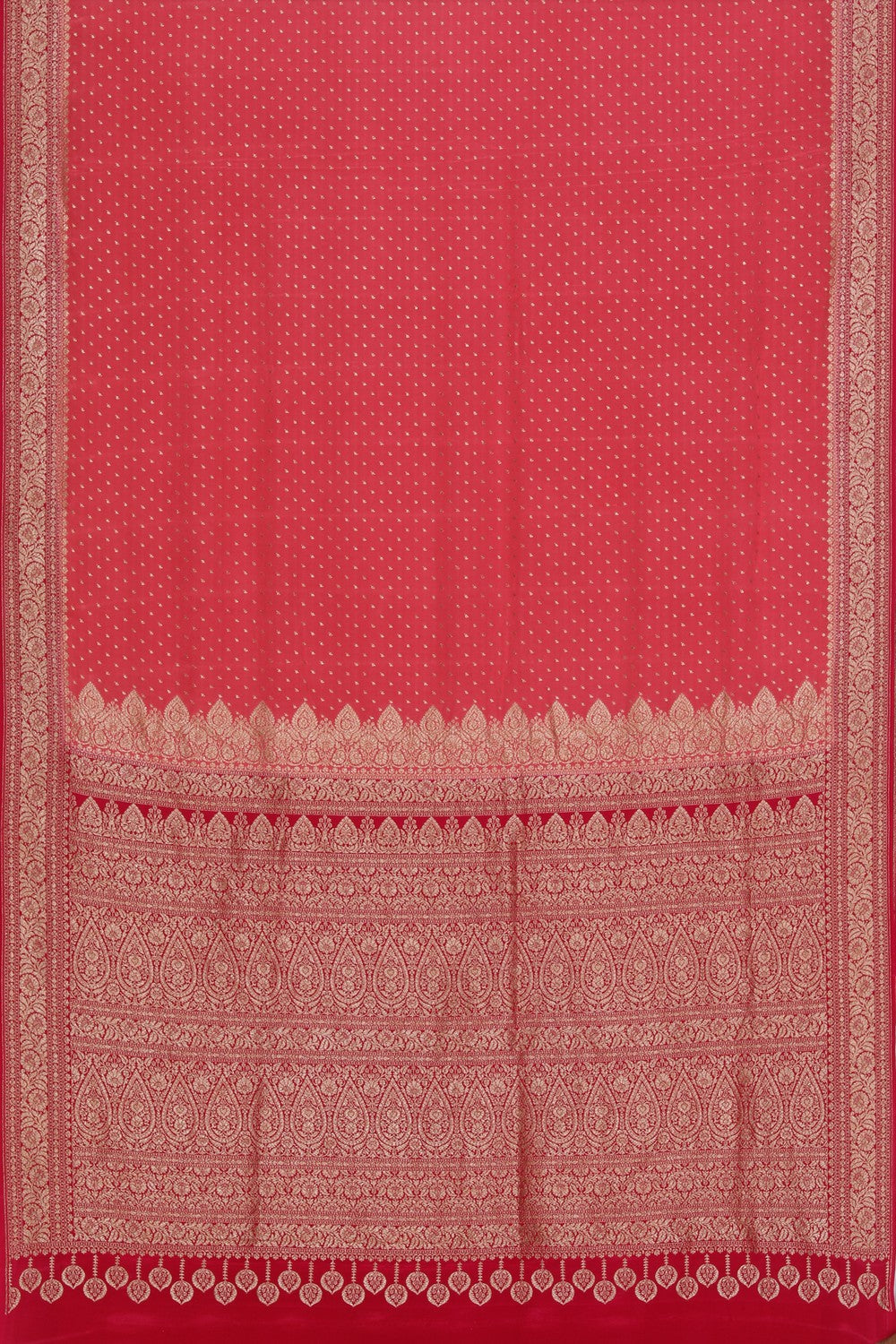 Banarasi Crepe Silk Onion Pink Saree