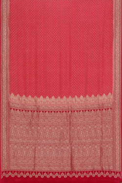 Image of Banarasi Crepe Silk Onion Pink Saree