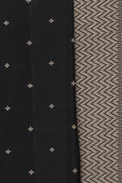 Image of Banarasi Crepe Silk Black Saree