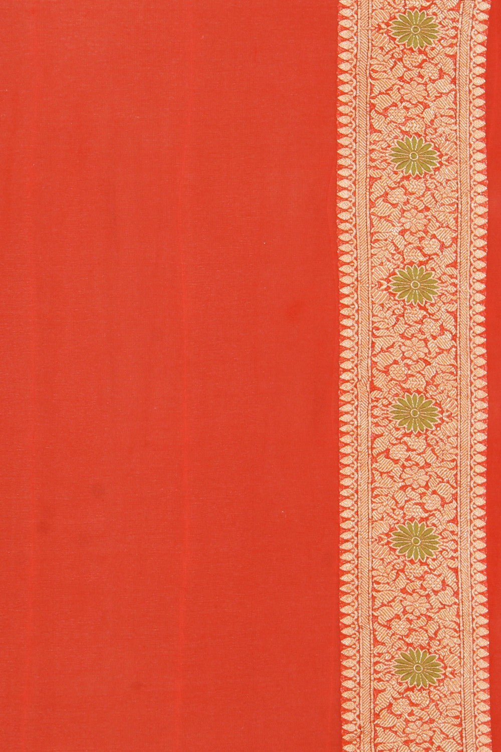 Banarasi Orange Saree