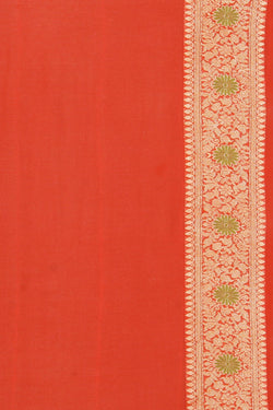 Image of Banarasi Orange Saree