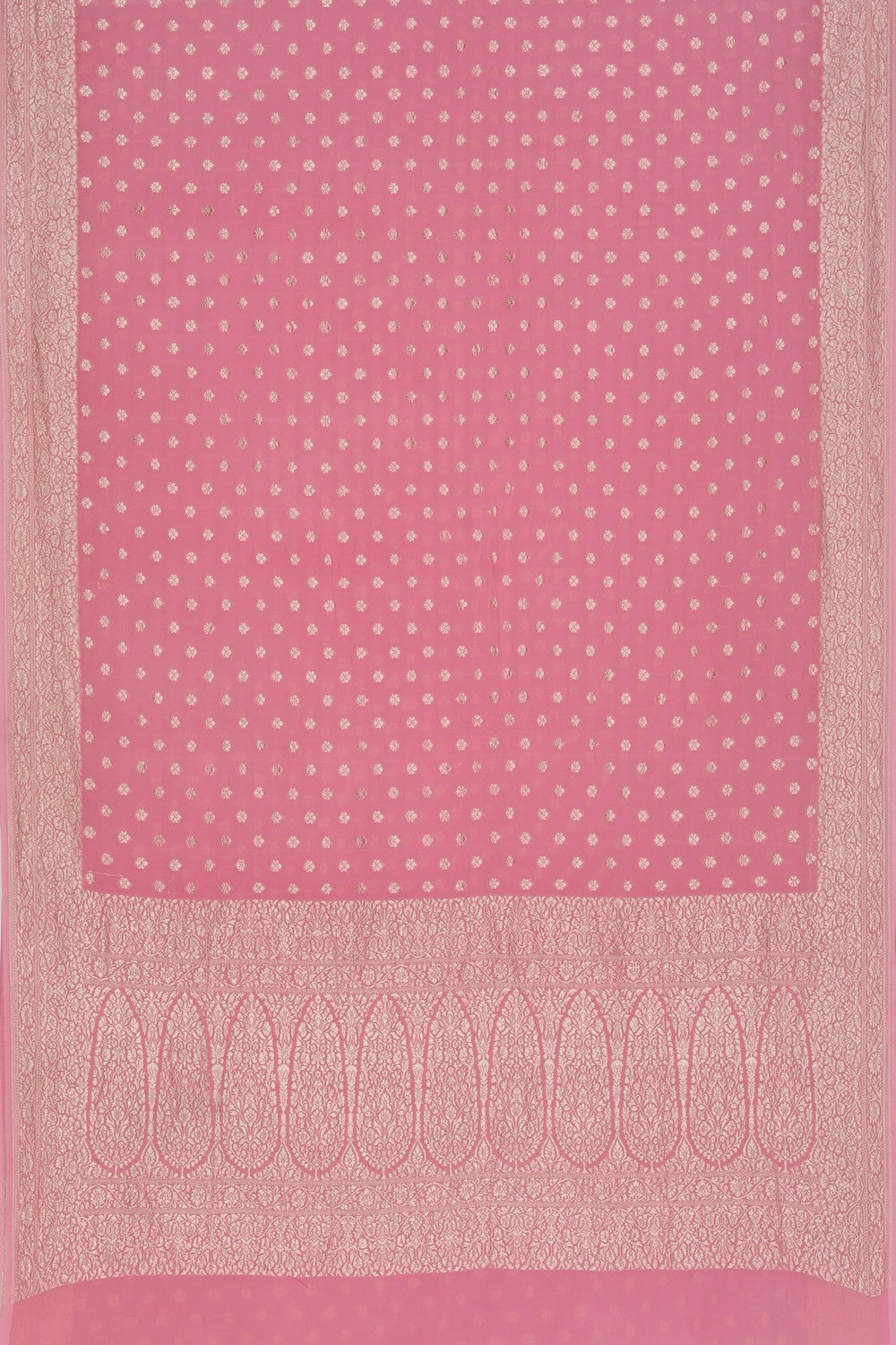 Banarasi Georgette Pink Saree