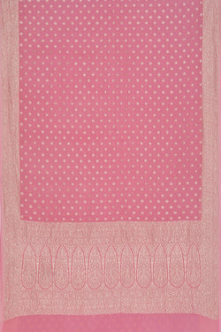 Image of Banarasi Georgette Pink Saree