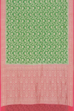 Image of Banarasi Georgette Green Saree