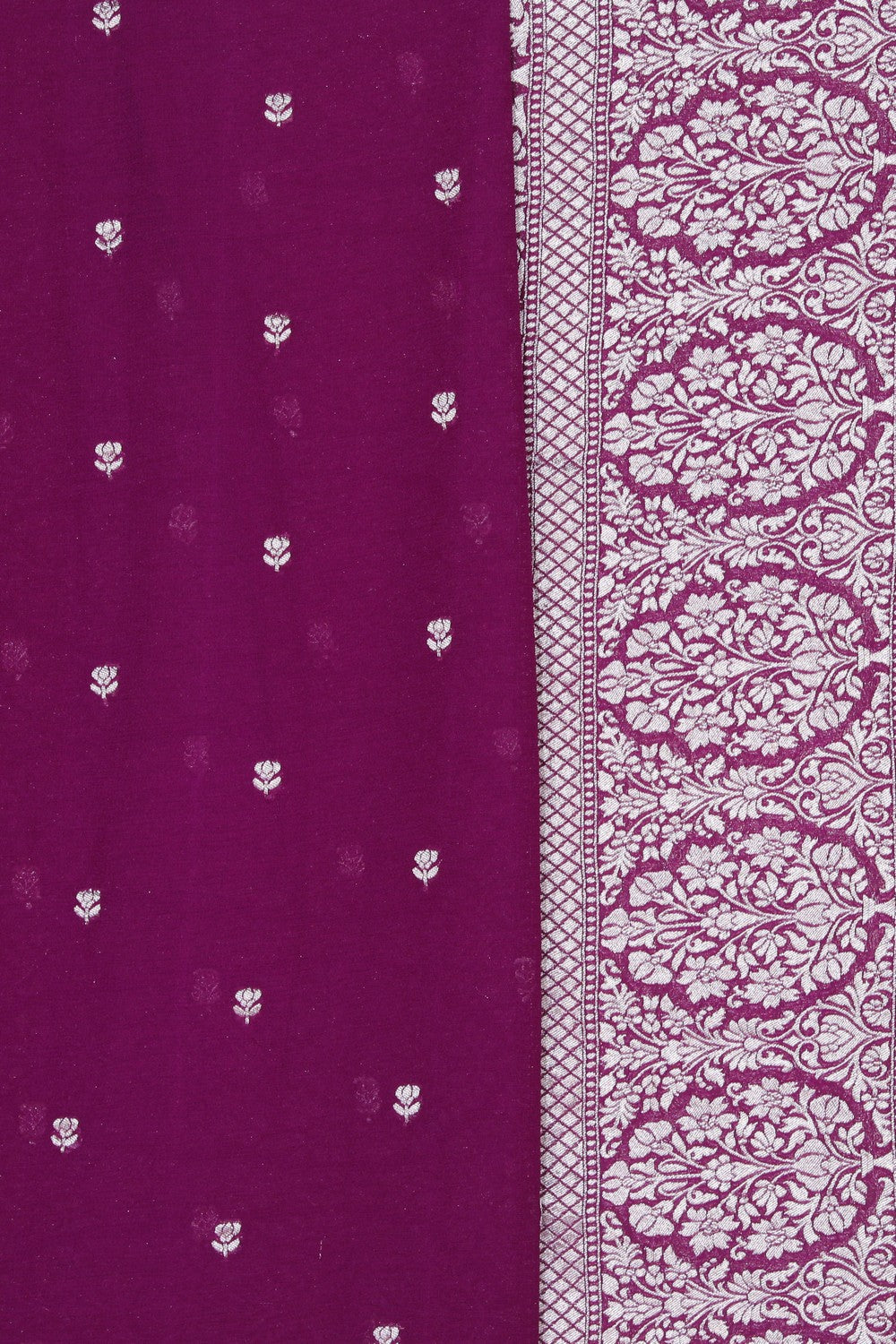 Banarasi Georgette Purple Saree