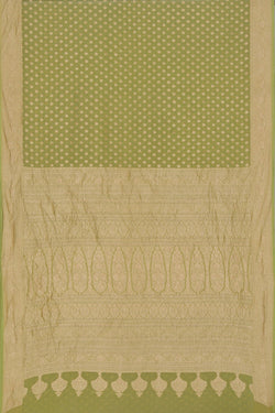 Image of Banarasi Georgette Sage Green Saree