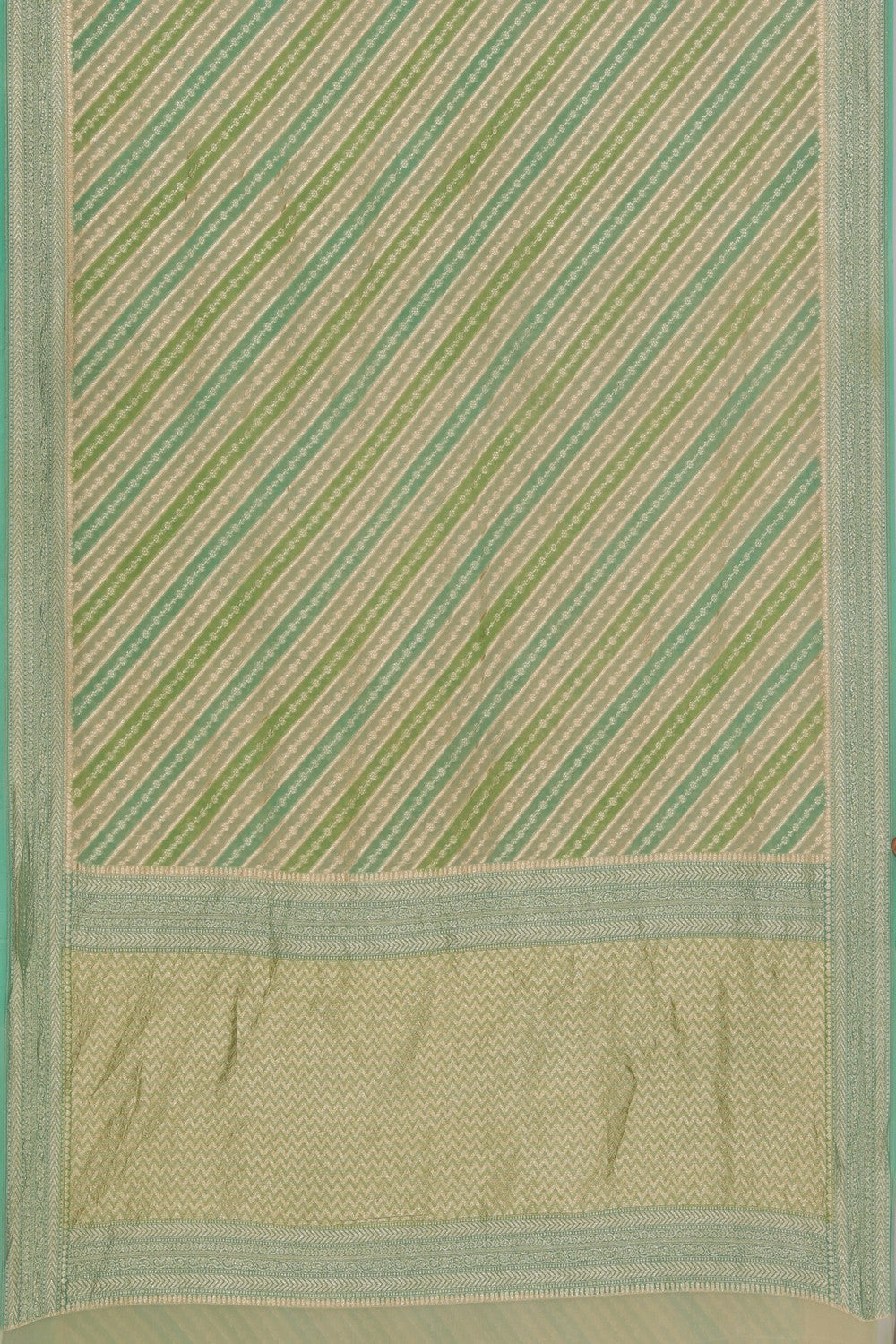 Banarasi Chiffon Aqua Green Saree