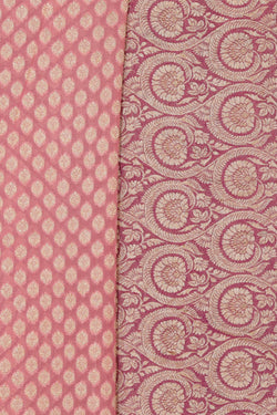 Image of Banarasi Coral Peach Saree