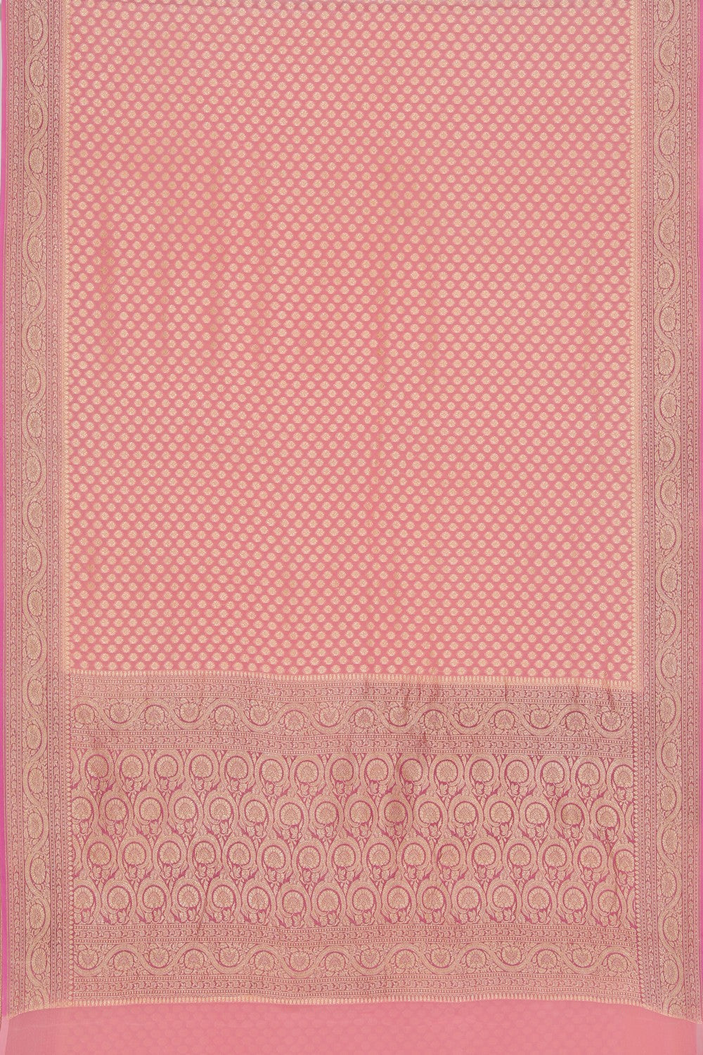 Banarasi Coral Peach Saree