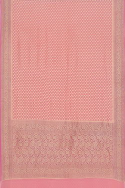 Image of Banarasi Coral Peach Saree