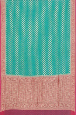 Image of Banarasi Sea Green Saree