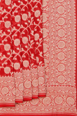 Image of Banarasi Red Saree