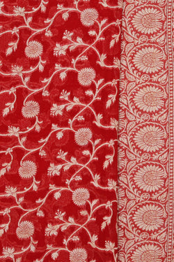 Image of Banarasi Red Saree