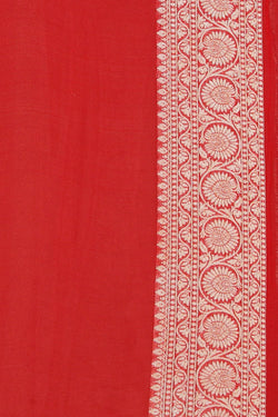 Image of Banarasi Red Saree