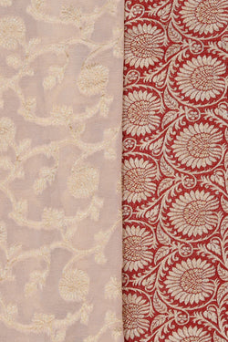 Image of Banarasi Ivory Cream Saree