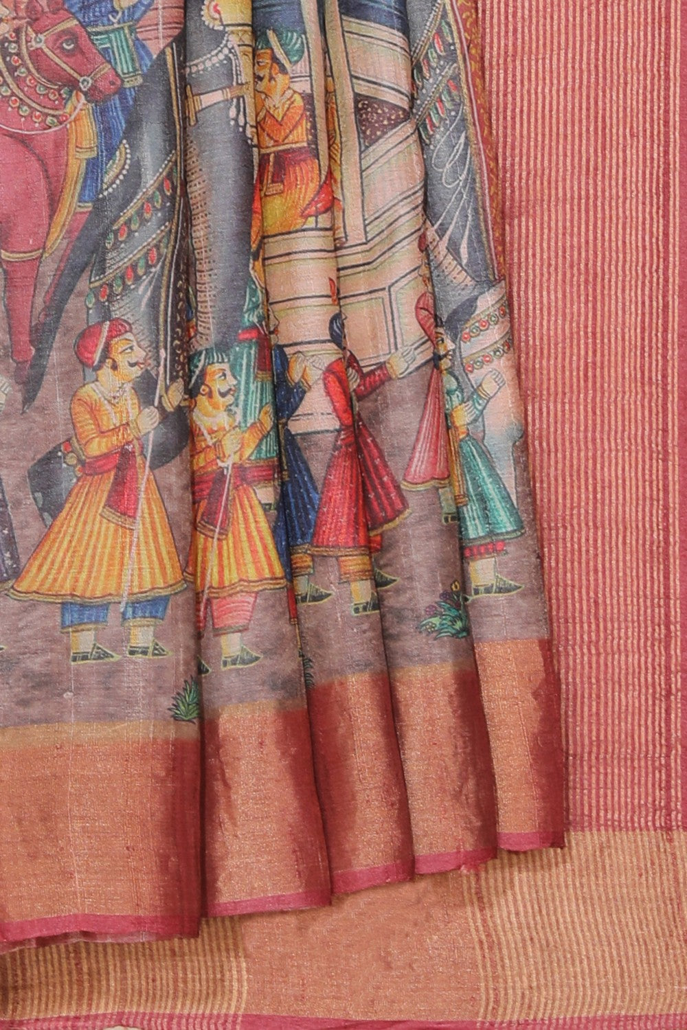 Bhagalpur Tussar Silk Saree