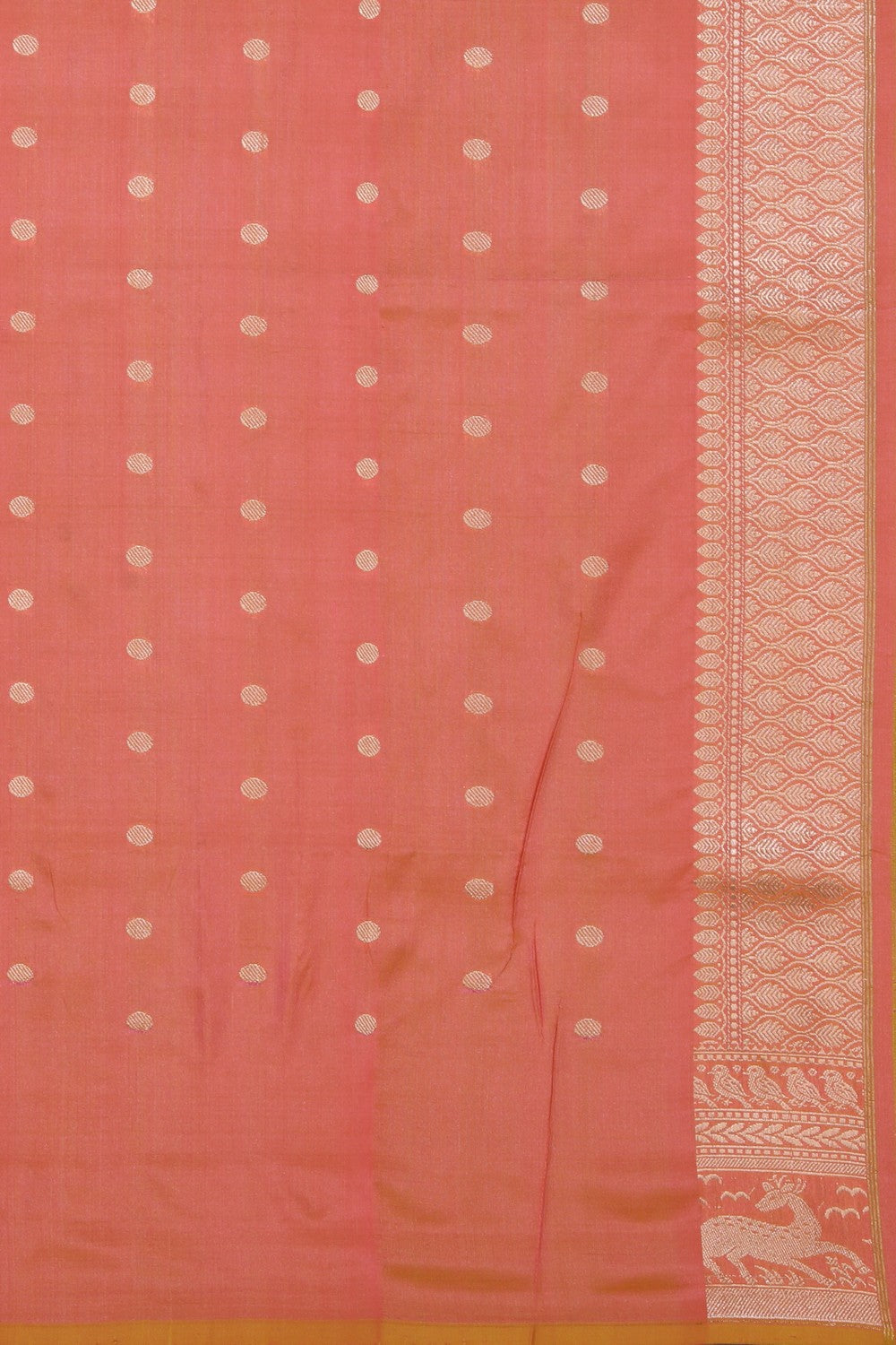 Banarasi Katan Silk Peach Saree