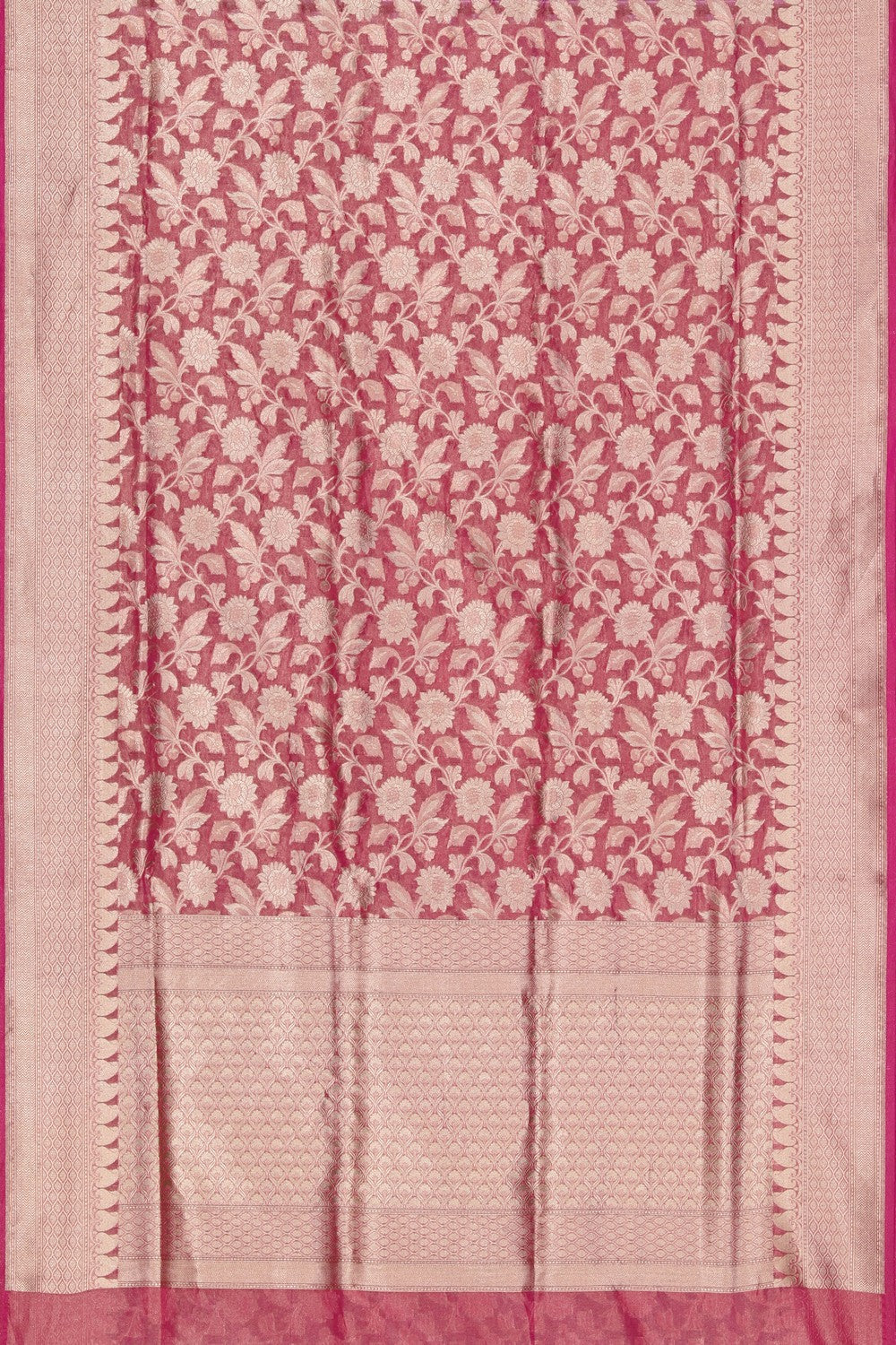 Banarasi Tissue Silk Pink Saree