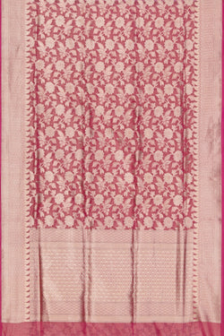 Image of Banarasi Tissue Silk Pink Saree