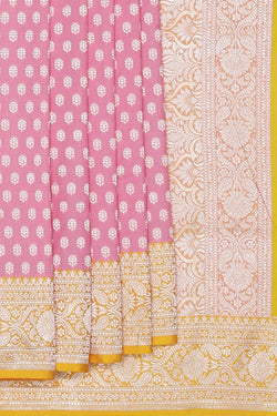 Image of Banarasi Katan Silk Pink Saree