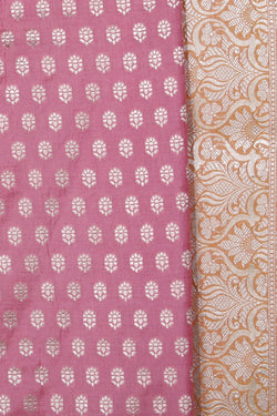 Image of Banarasi Katan Silk Pink Saree